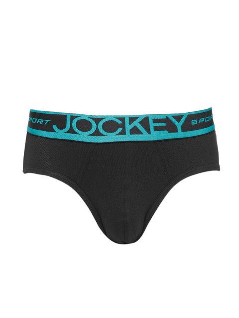 

Jockey Men Black Solid Briefs SP05-0105