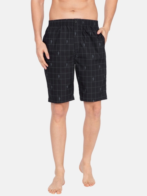 

Jockey Men Black Printed Regular Fit Bermuda Shorts 9005-0103-10ABL