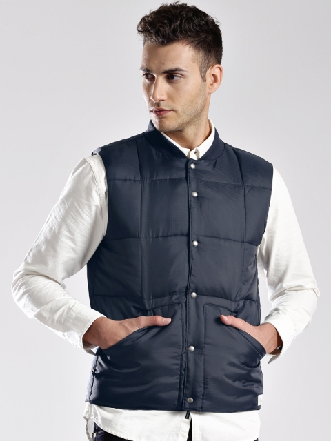 

Quiksilver Navy Padded Sleeveless Jacket, Navy blue