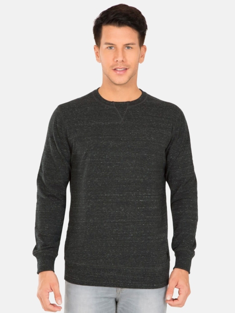 

Jockey Men Black Solid Comfort Fit Sweatshirt