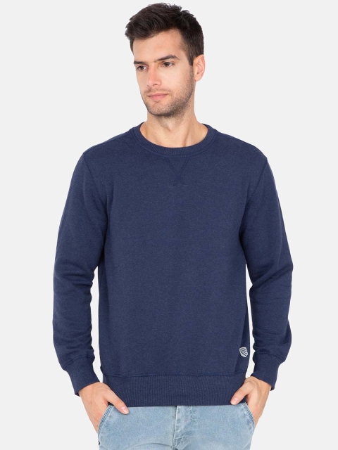 

Jockey Men Navy Blue Solid Round Neck T-shirt