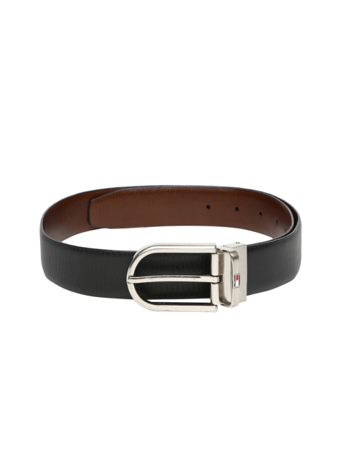 

Tommy Hilfiger Men Black & Brown Reversible Leather Belt