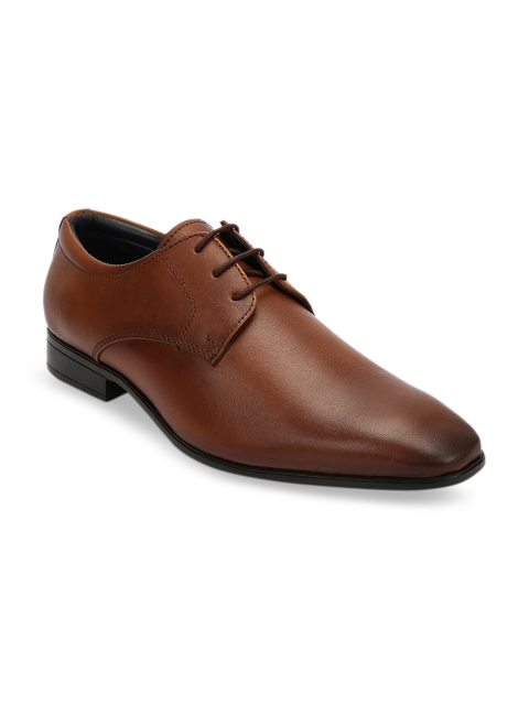 

Teakwood Leathers Men Brown Leather Derbys