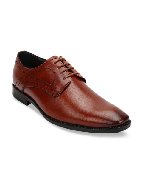 

Teakwood Leathers Men Brown Leather Oxfords