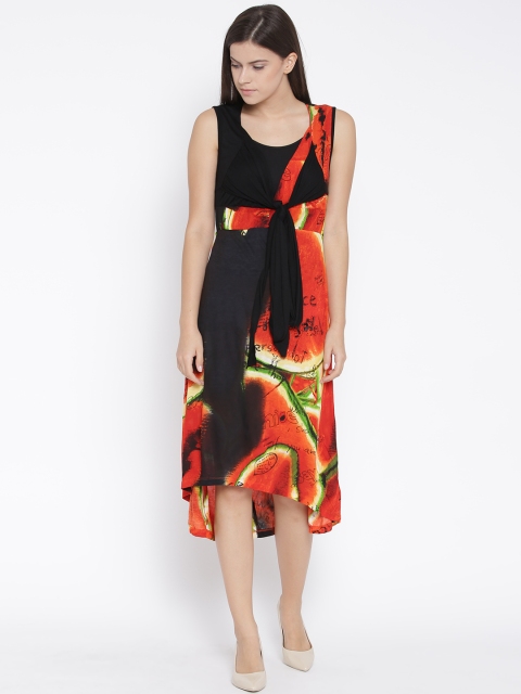 

Desigual Women Black Printed Dress