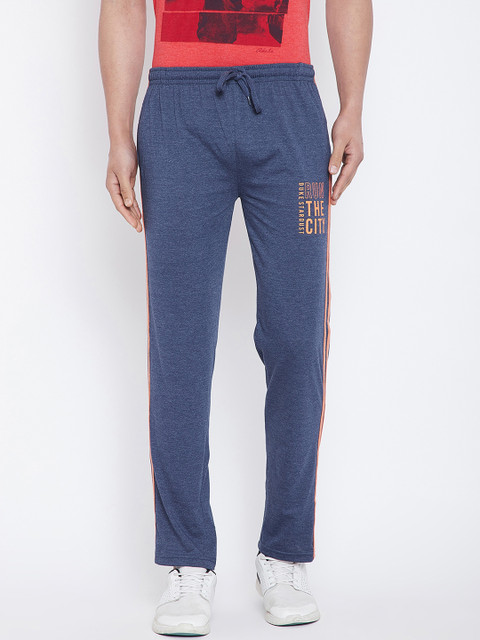 

Duke Men Blue Solid Straight Fit Track Pants