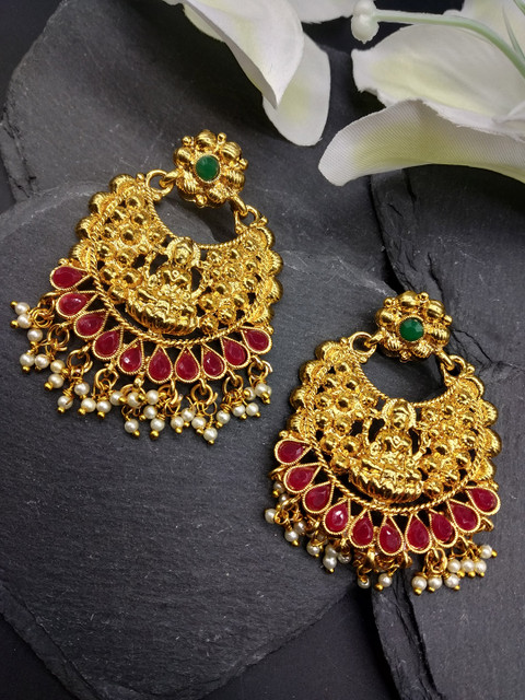 

Fida Gold-Toned Contemporary Drop Earrings