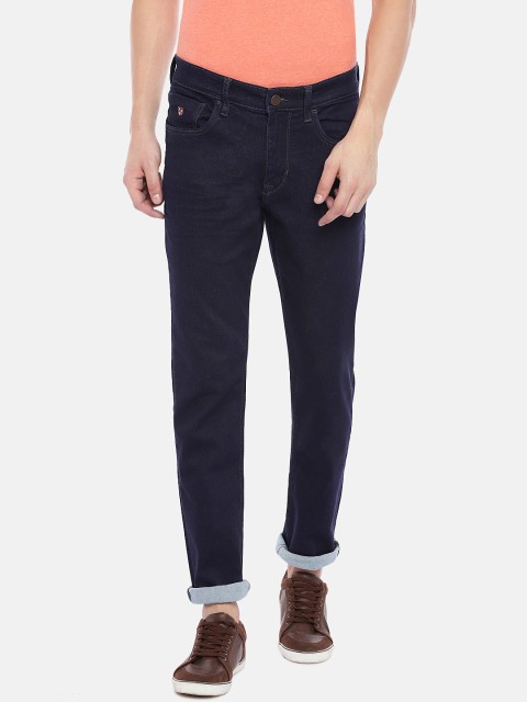 

U.S. Polo Assn. Denim Co. Men Blue Slim Fit Mid-Rise Clean Look Stretchable Jeans