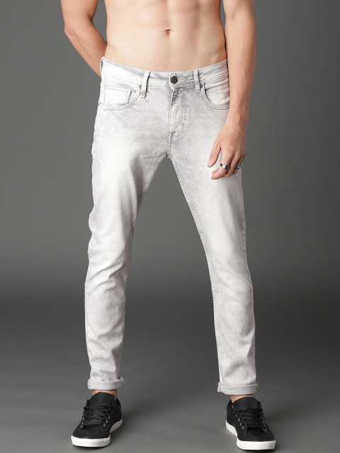 

The Roadster Lifestyle Co Men Grey Skinny Fit Mid-Rise Clean Look Stretchable Jeans
