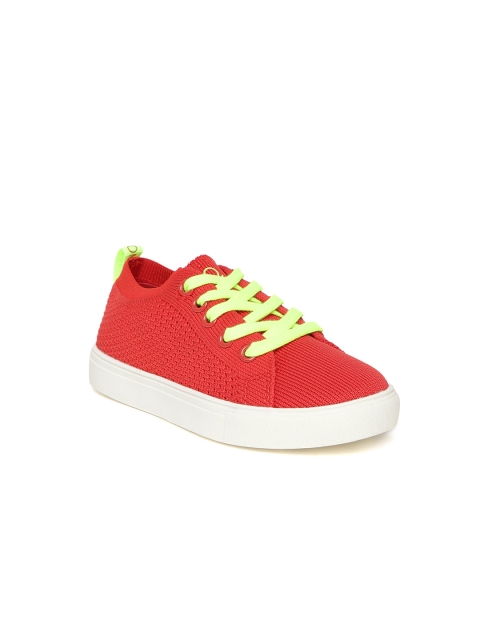 

United Colors of Benetton Unisex Red Sneakers