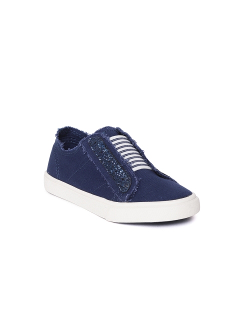 

United Colors of Benetton Girls Navy Blue Slip-Ons