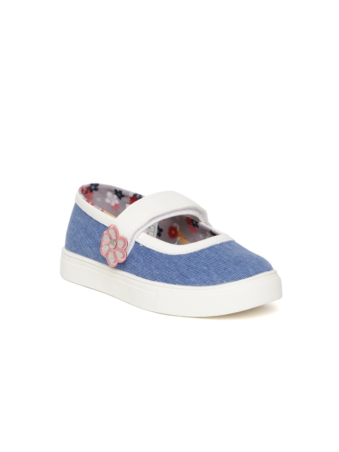 

United Colors of Benetton Girls Blue Denim Ballerinas