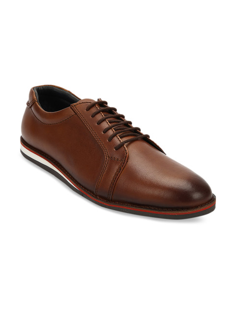

Teakwood Leathers Men Brown Leather Derbys