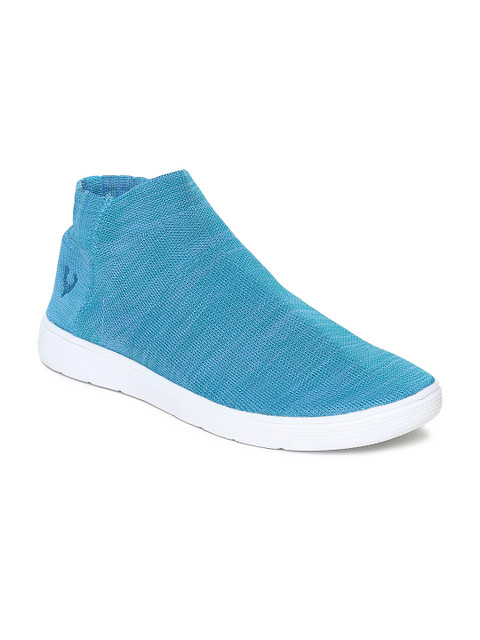 

Allen Solly Men Blue Solid Mid-Top Sneakers