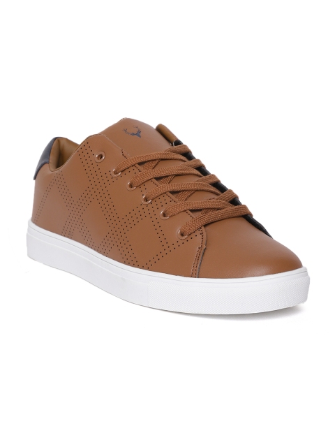 

Allen Solly Men Brown Perforated Sneakers