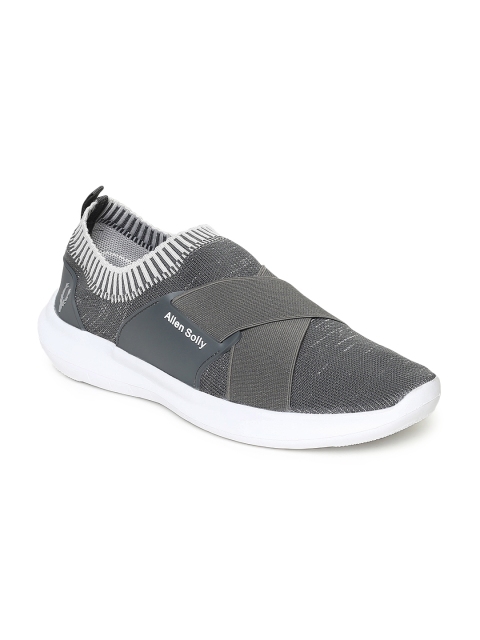 

Allen Solly Men Grey Solid Slip-On Sneakers