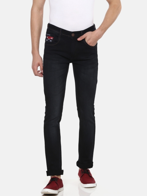 

Routeen Men Black Slim Fit Mid-Rise Clean Look Jeans