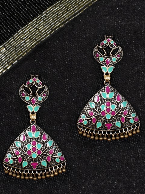 

Ayesha Multicoloured Geometric Drop Earrings, Multi