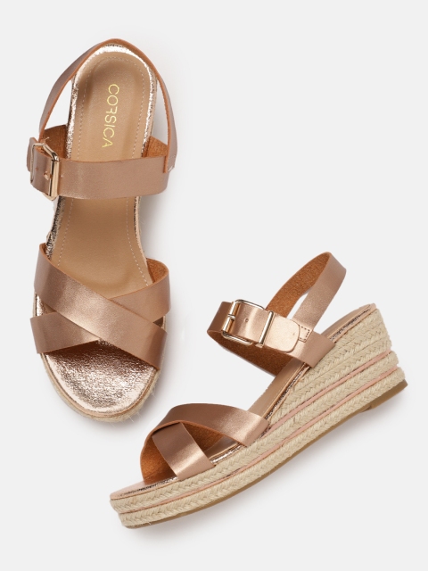 

CORSICA Women Rose Gold Solid Wedges
