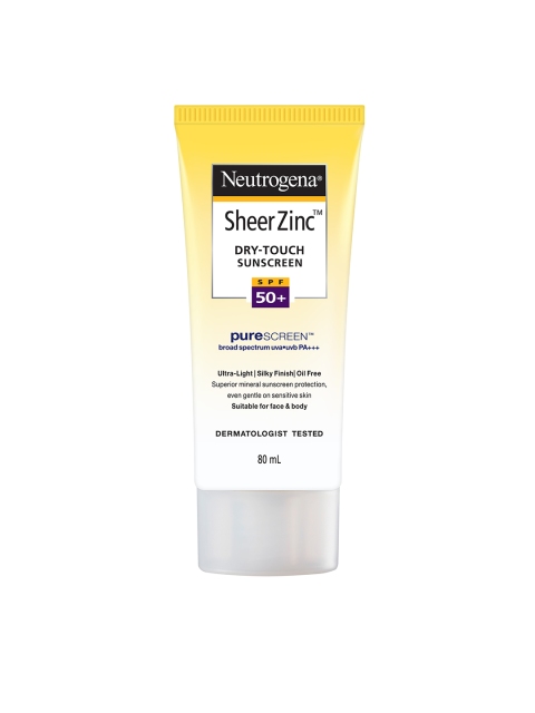 

Neutrogena Sheer Zinc Dry Touch SPF50+ Sunscreen 80 ml, White