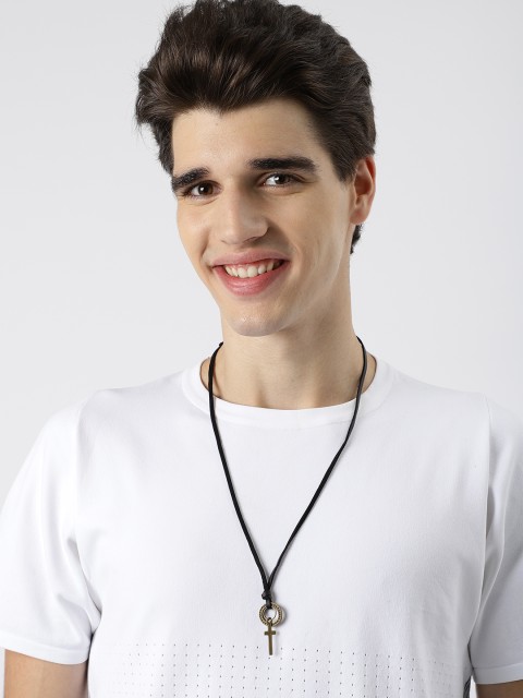 

UNKNOWN by Ayesha Bronze-Toned & Black Necklace