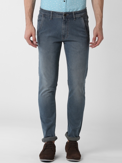 

Peter England Casuals Men Blue Skinny Fit Mid-Rise Clean Look Stretchable Jeans