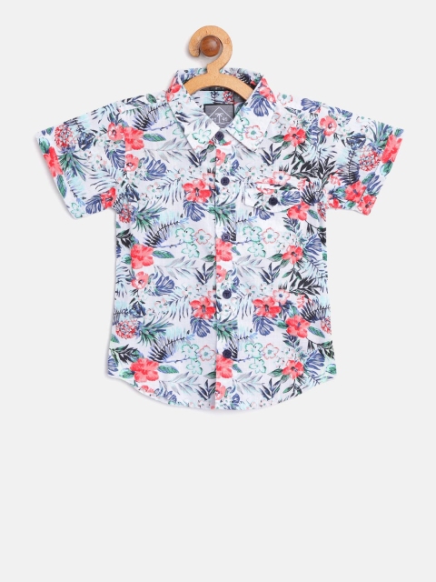 

Palm Tree Boys Multicoloured Slim Fit Printed Casual Shirt, Multi