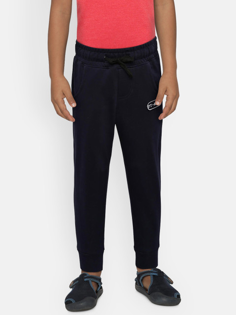

Palm Tree Boys Navy Blue Regular Fit Solid Joggers