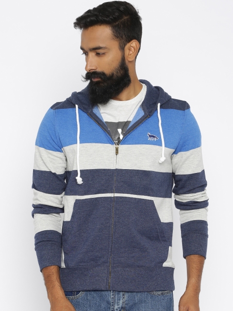 

Fox Blue & Grey Striped Hooded Sweatshirt