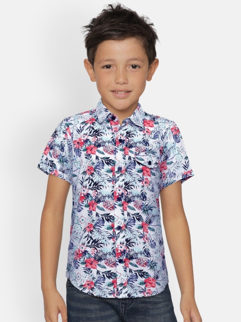 

Palm Tree Boys Multicoloured Printed Casual Shirt, Multi