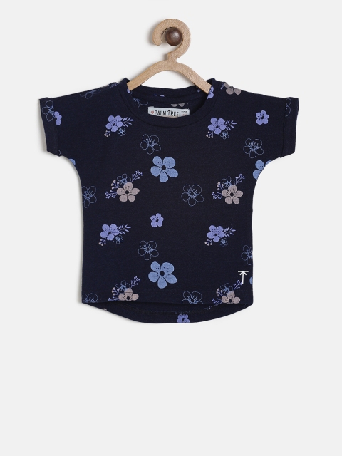 

Palm Tree Girls Navy Blue Printed Top