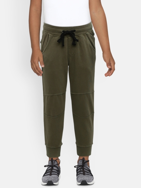 

Palm Tree Boys Olive Green Joggers