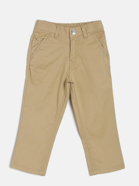 

Gini and Jony Boys Khaki Regular Fit Solid Chinos