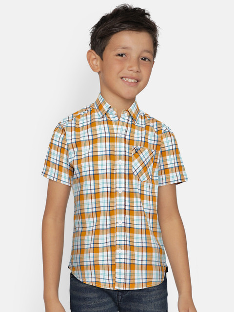 

Gini and Jony Boys Multicoloured Regular Fit Checked Casual Shirt, Multi