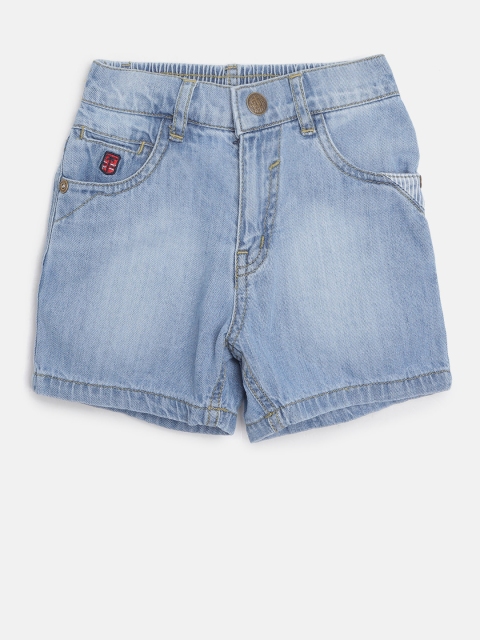 

Palm Tree Boys Blue Washed Regular Fit Denim Shorts