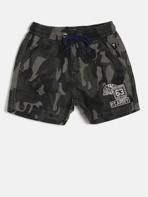 

Palm Tree Boys Green Printed Regular Fit Regular Shorts