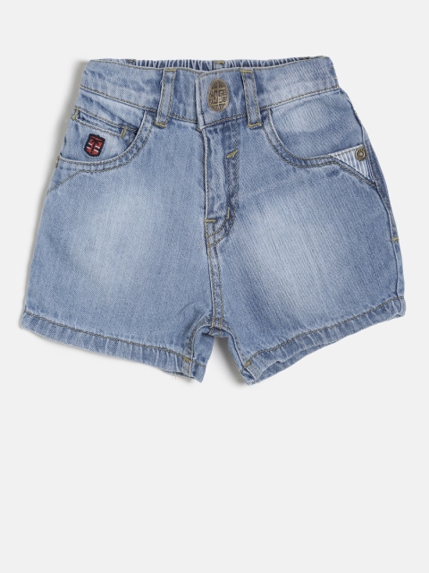 

Palm Tree Boys Blue Washed Regular Fit Denim Shorts