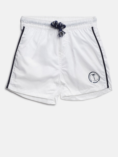 

Palm Tree Boys White Solid Regular Fit Shorts