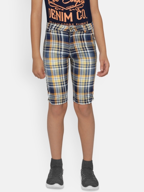 

Palm Tree Boys Multicoloured Checked Regular Fit Shorts, Multi