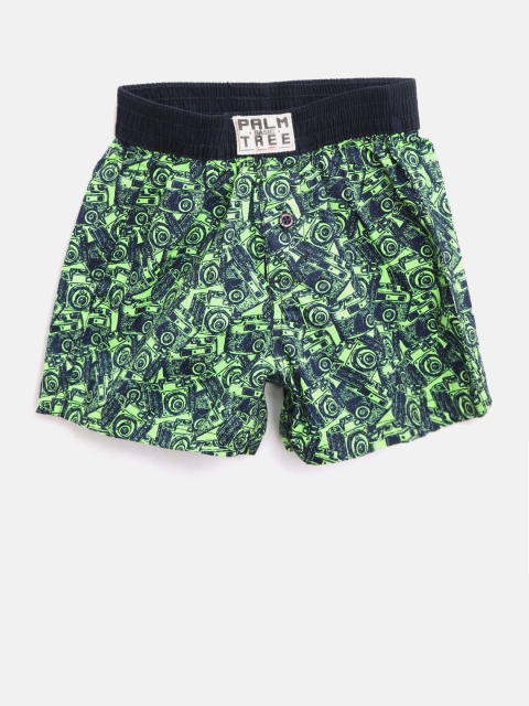 

Palm Tree Boys Green Printed Boxers 131246521012 C766