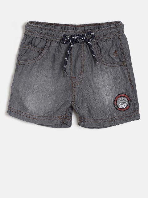 

Gini and Jony Boys Grey Washed Regular Fit Denim Shorts