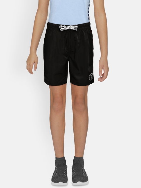 

Palm Tree Boys Black Solid Regular Fit Sports Shorts