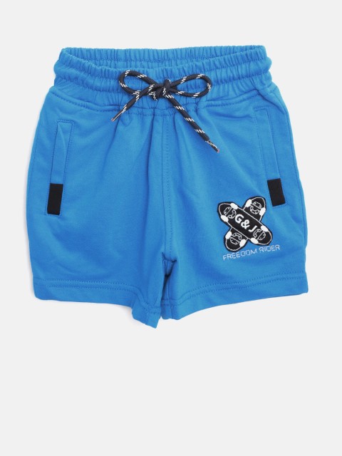 

Gini and Jony Boys Red Solid Regular Shorts, Blue