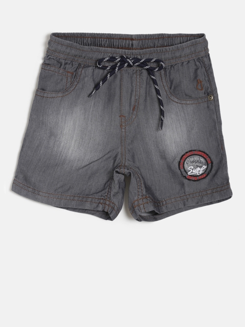 

Gini and Jony Boys Grey Washed Regular Fit Shorts