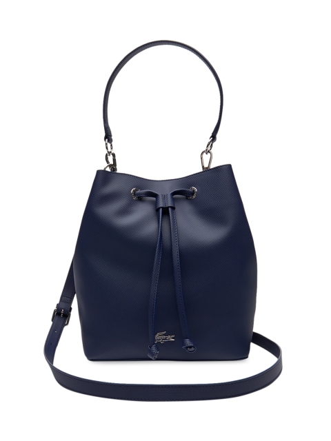 

Lacoste Navy Blue Textured Shoulder Bag
