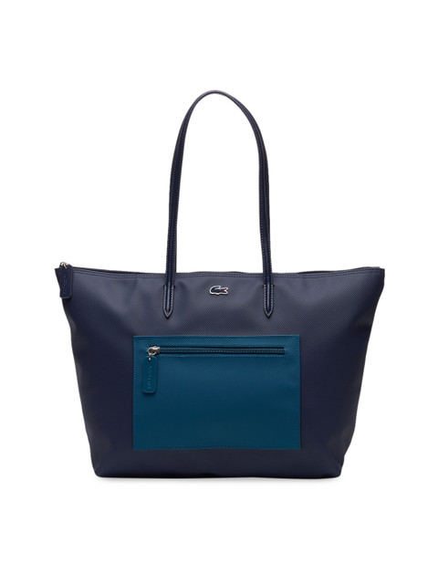 

Lacoste Navy Blue Solid Tote Bag