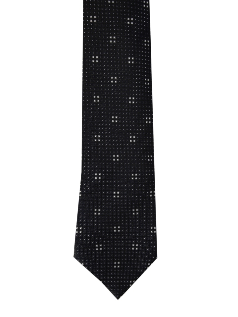 

Peter England Men Black & Silver-Toned Accessory Gift Set