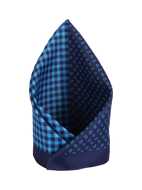 

Peter England Men Blue Patterned Pocket Square