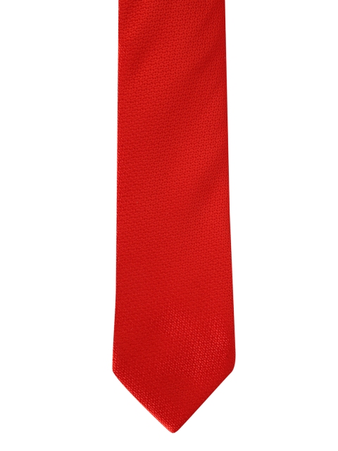 

Peter England Red Woven Design Broad Tie
