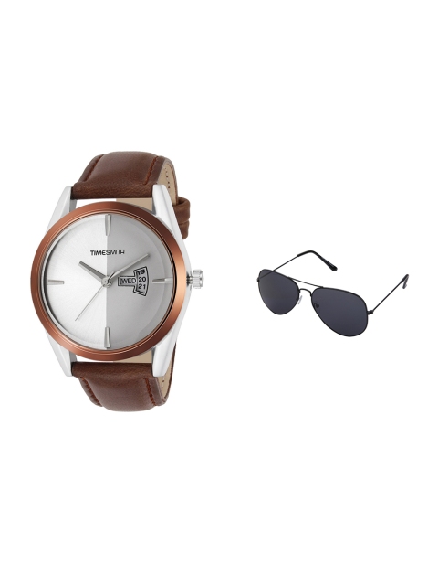 

TIMESMITH Men White Analogue Watch with Sunglasses TSC-015-WMG-002